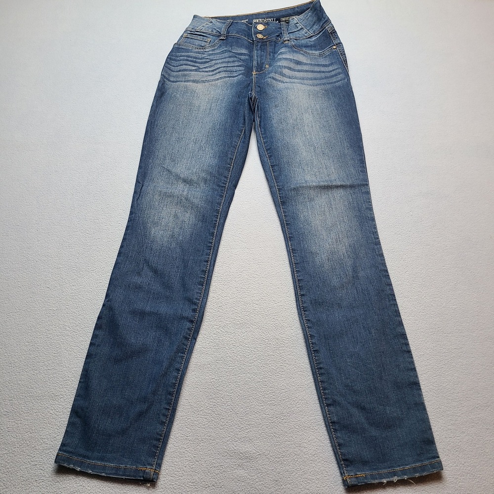 Sound Style Skinny Jeans Women 4 Blue Excellent High Rise Comfort Stretch
